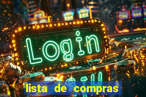 lista de compras para casa nova